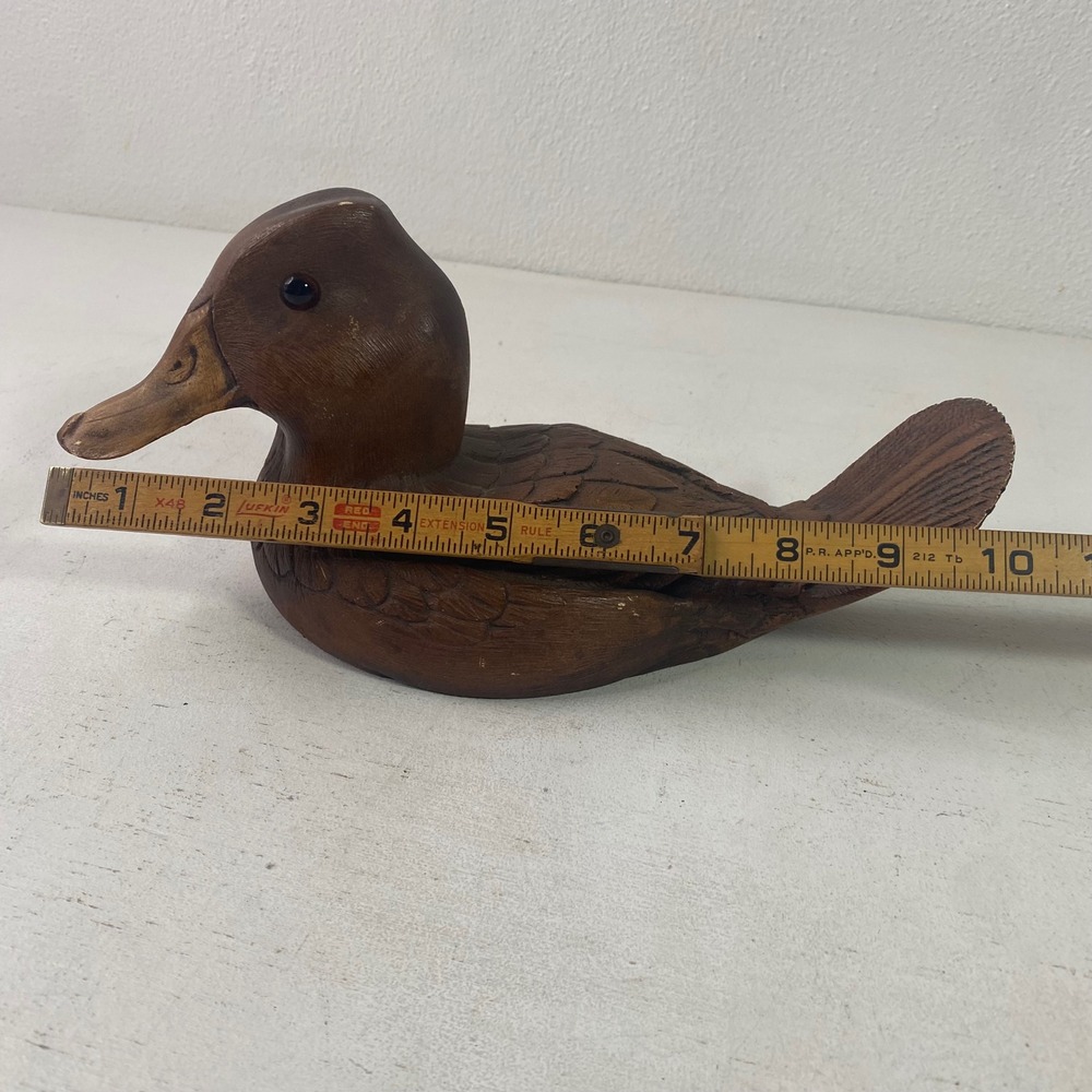 Vintage 1983 Ruddy Duck Decoy Sculpture Dr J.C. Huber Handcrafted Collectible - Picture 8 of 9
